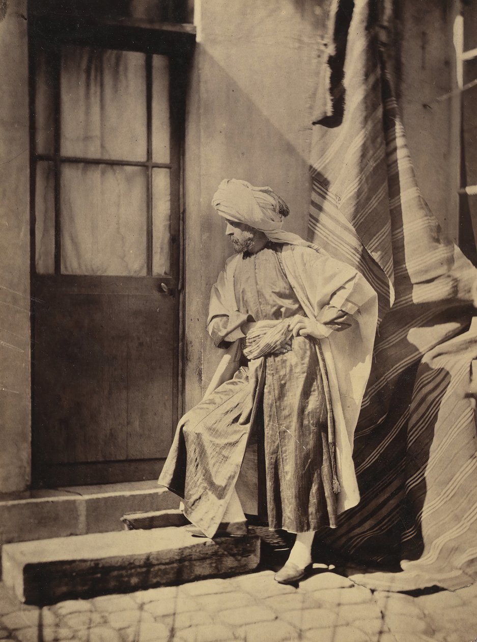 [Selvportrett i østlig drakt], 1855-60. av Charles Nègre