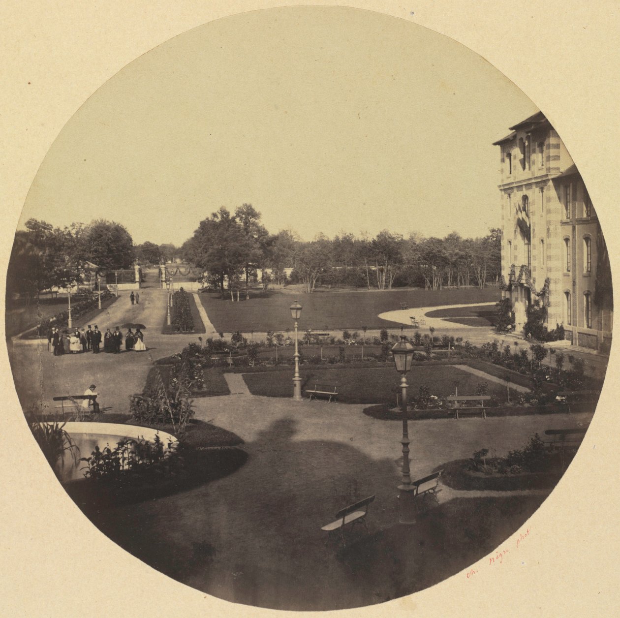 Asylet i Vincennes, ca. 1859. av Charles Nègre