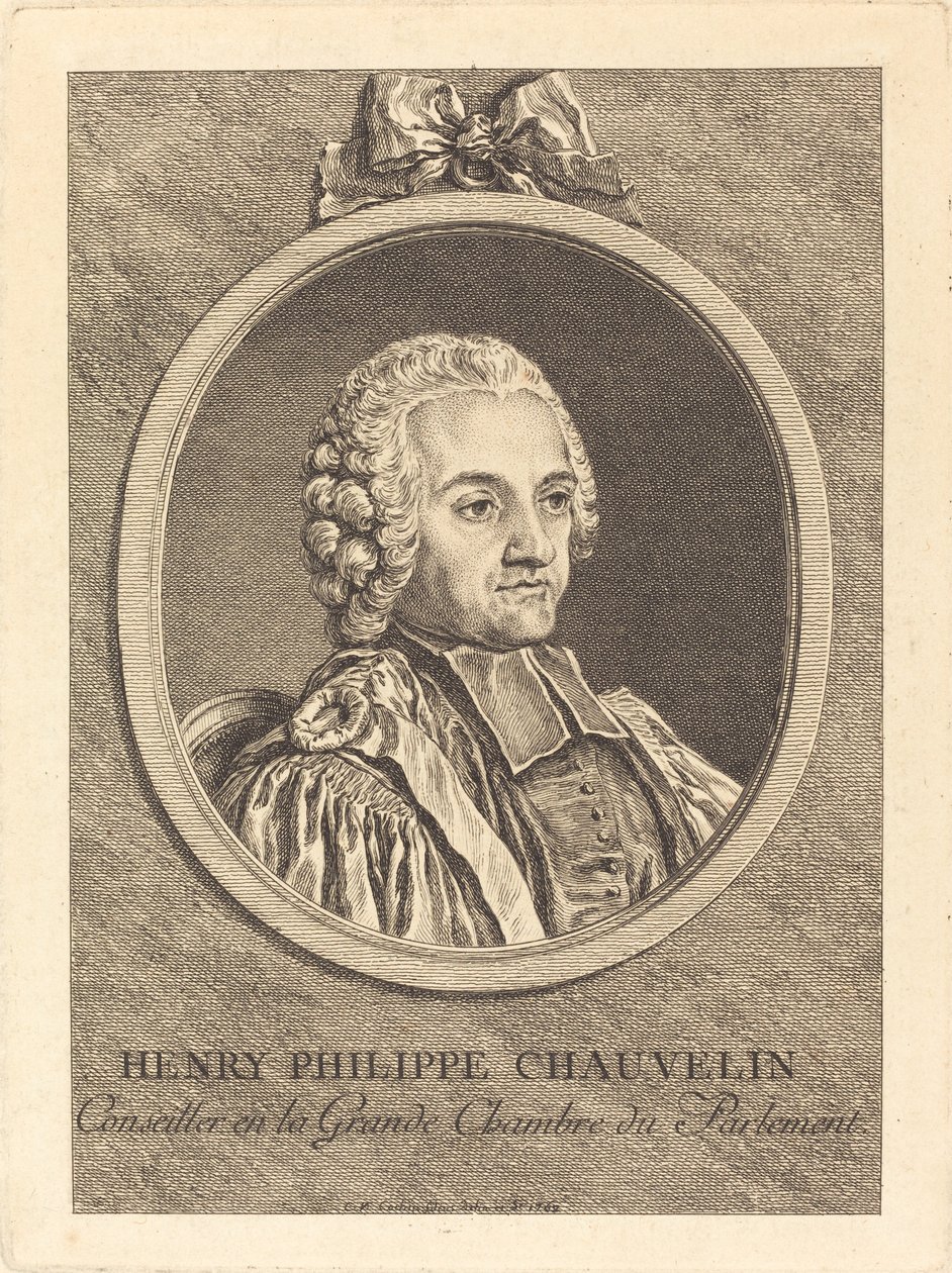 Henry Philippe Chauvelin av Charles Nicolas Cochin II