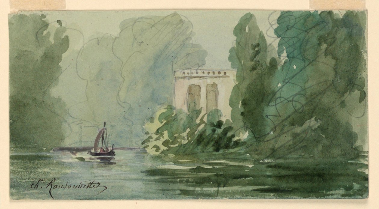 Imaginært landskap av Charles Nicolas Ransonnette