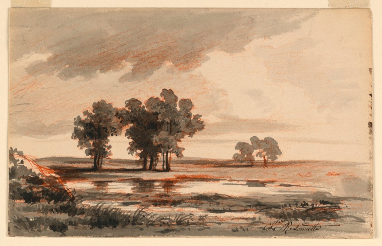 Landskap av Charles Nicolas Ransonnette
