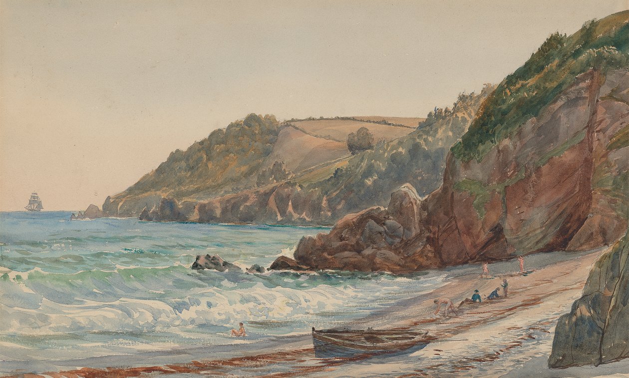 Badeplass, Anstey's Cove av Charles Reginald Aston