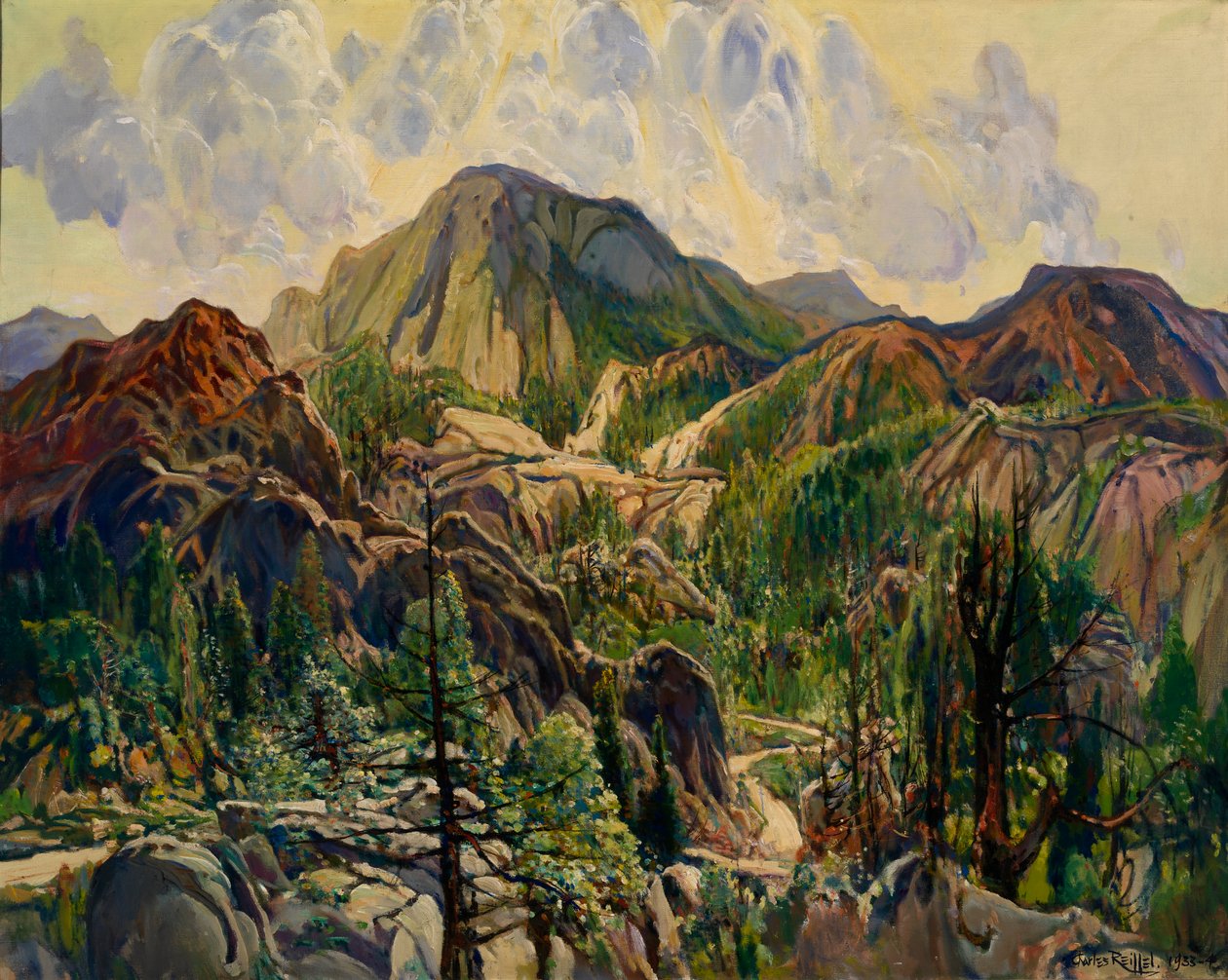 Vei i Cuyamacas, ca. 1933-1934. av Charles Reiffel