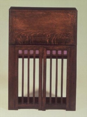 Skrivebord (tre) (lukket) av Charles Rennie Mackintosh