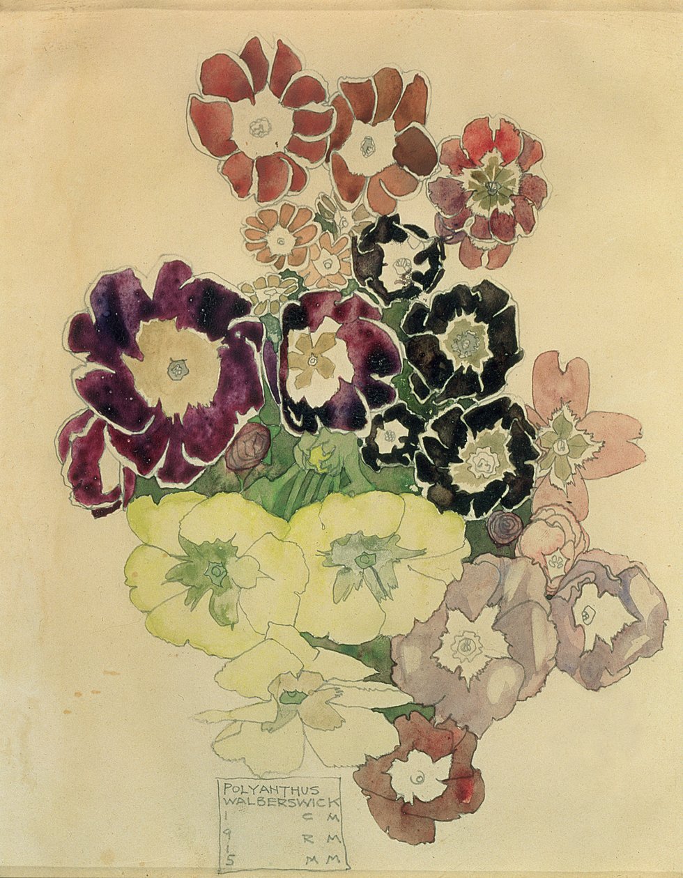 Polyanthus, Walberswick, 1915 av Charles Rennie Mackintosh