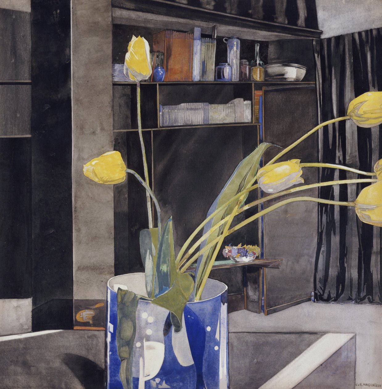 Gule tulipaner, ca. 1922-23 av Charles Rennie Mackintosh