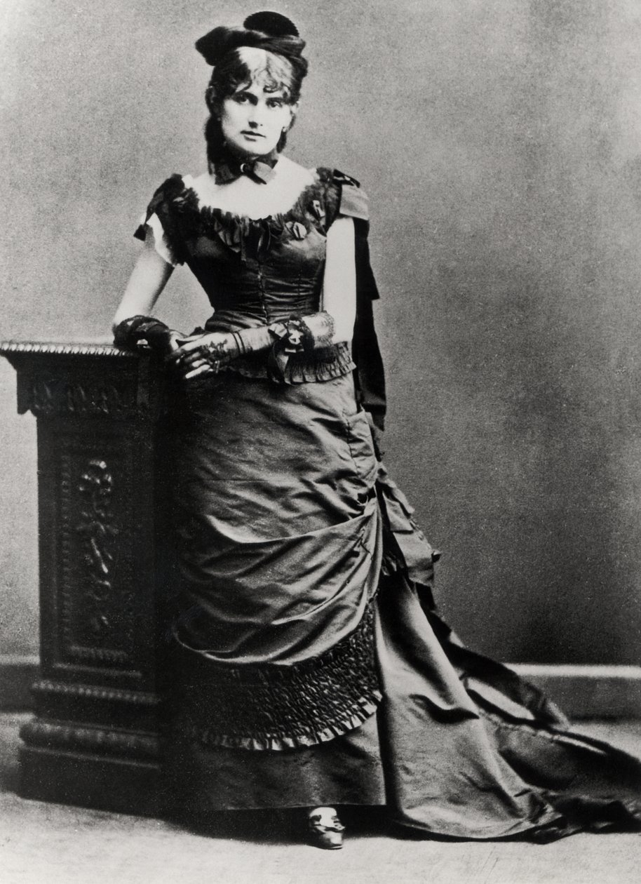 Berthe Morisot (1841-95) (bw-bilde) av Charles Reutlinger