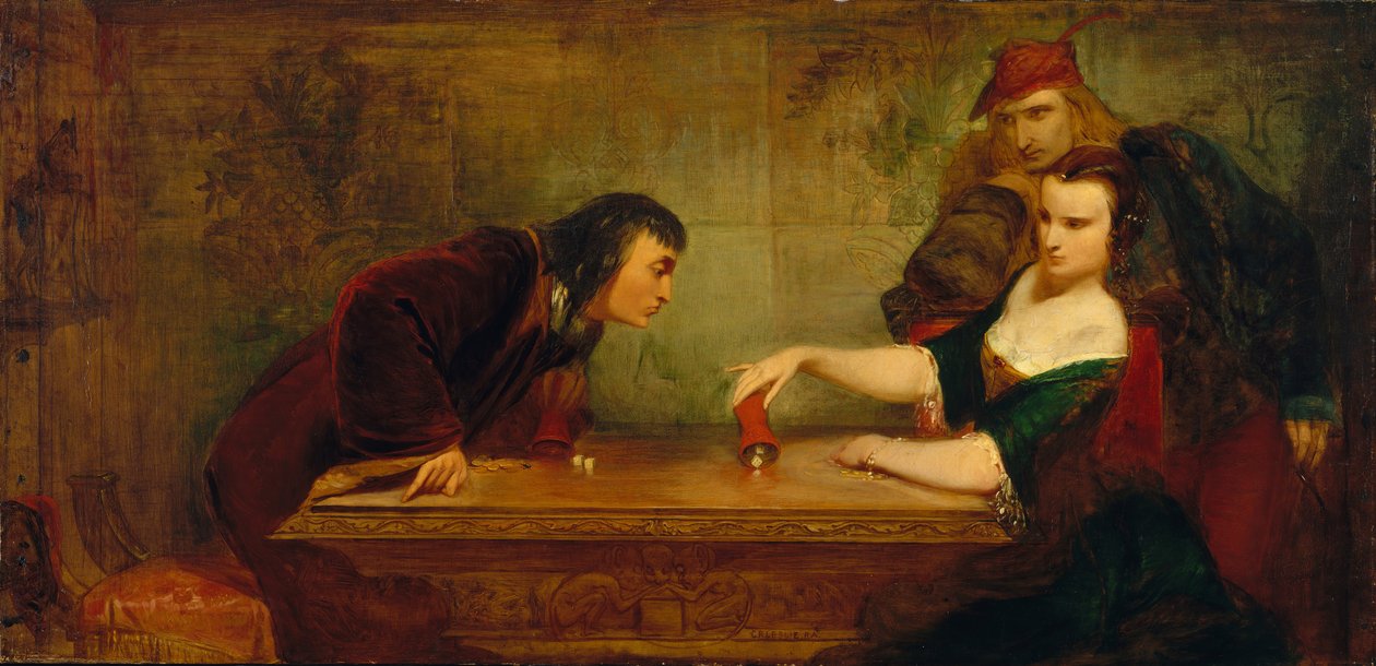 Det siste kastet, ca. 1840. av Charles Robert Leslie