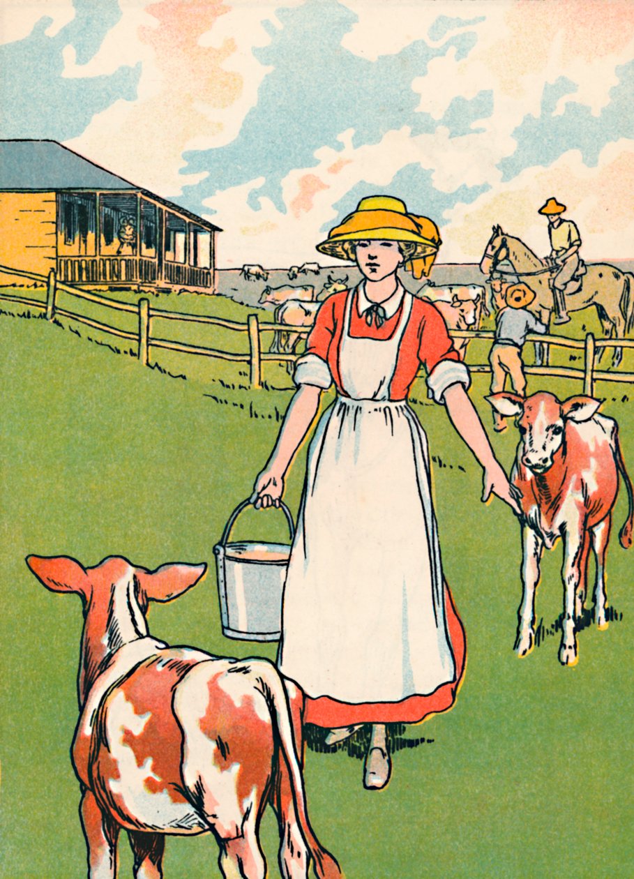 En australsk meierifarm, 1912 av Charles Robinson
