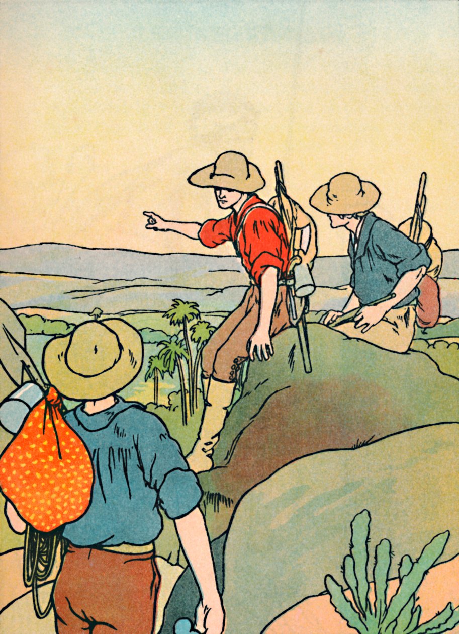 Tidlige nybyggere i Australia, 1912 av Charles Robinson