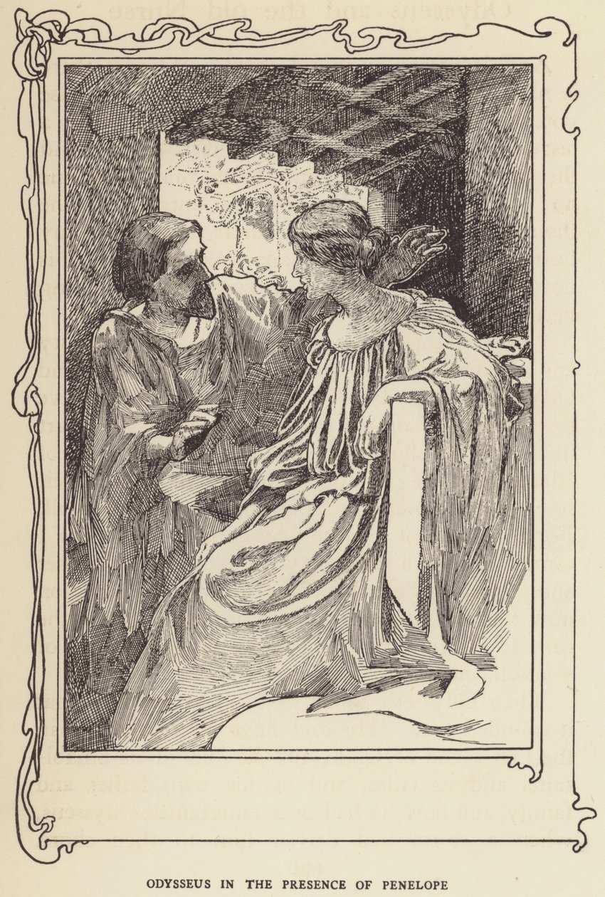 Odysseus i nærvær av Penelope av Sir John Charles Robinson