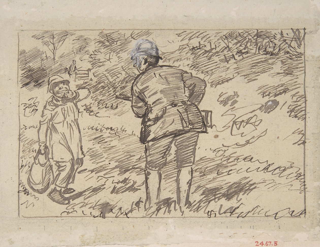 En irettesettelse, 1870-1891. av Charles Samuel Keene