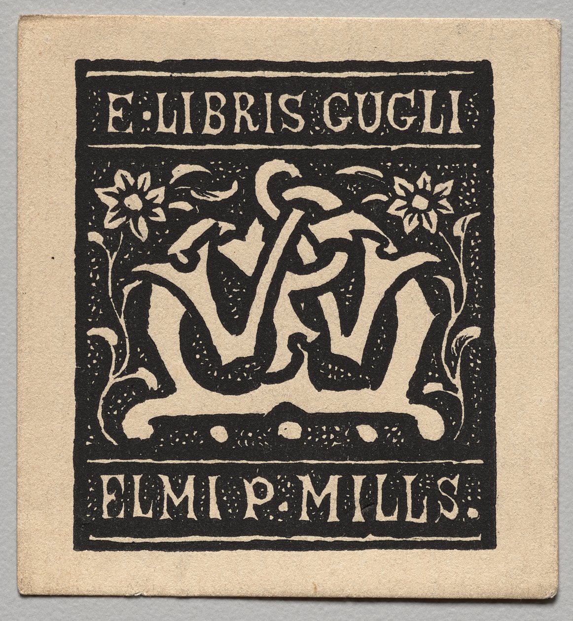 Bokplate: Elmi P. Mills av Charles Samuel Keene