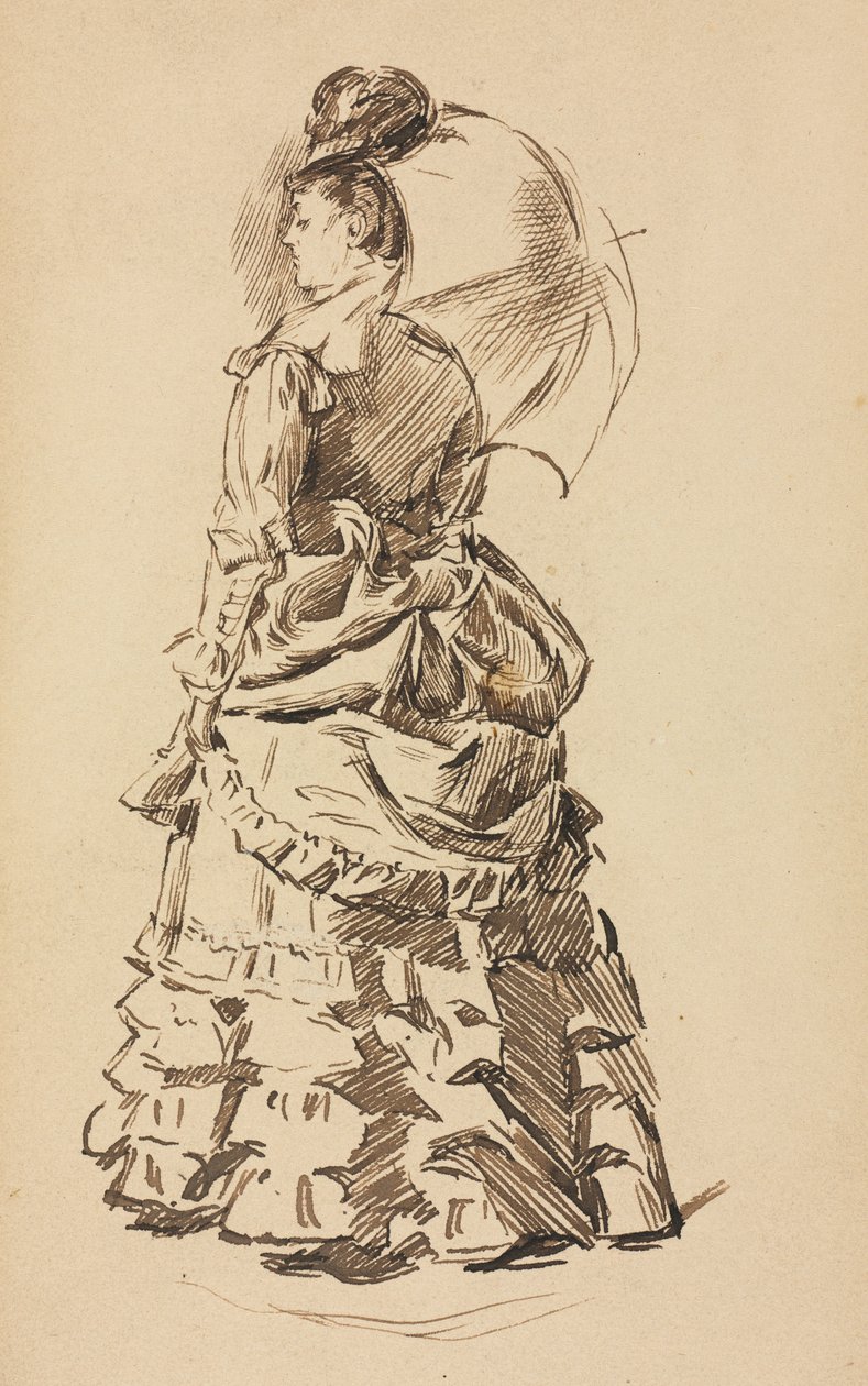 Studie for "Sinn og materie" av Charles Samuel Keene