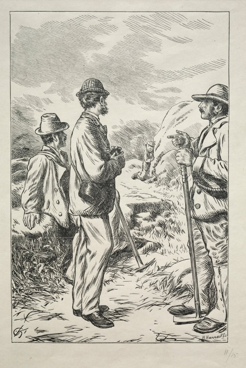 De tre navnene, 1869. av Charles Samuel Keene