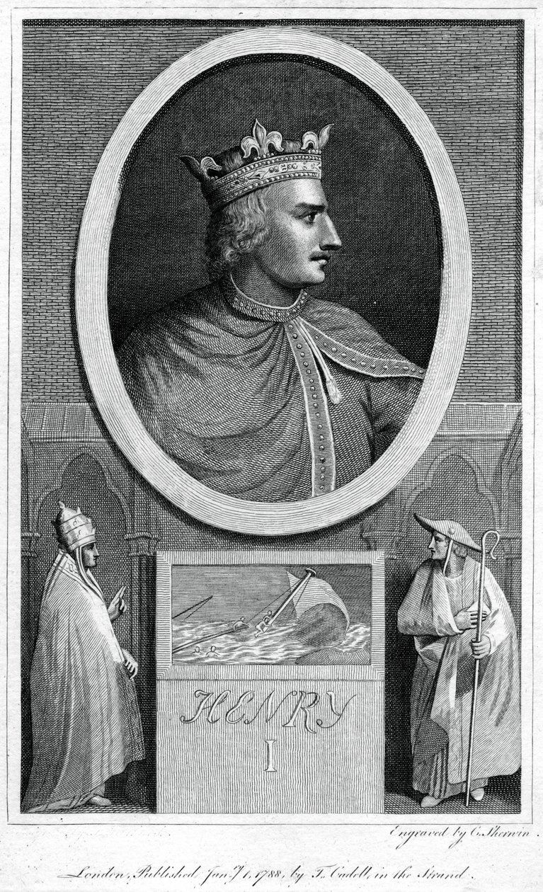 Henry I, konge av England, 1788. av Charles Sherwin