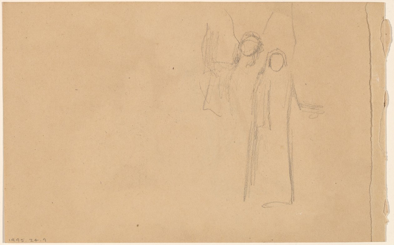 Studie av figurer [verso] av Charles Sprague Pearce