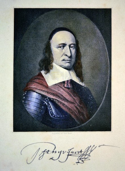 Peter Stuyvesant (farget gravering) av Charles Thomas Burt