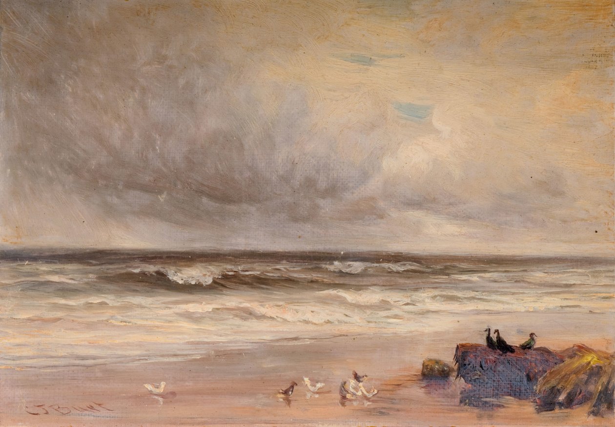Sjøkysten, 1887. av Charles Thomas Burt