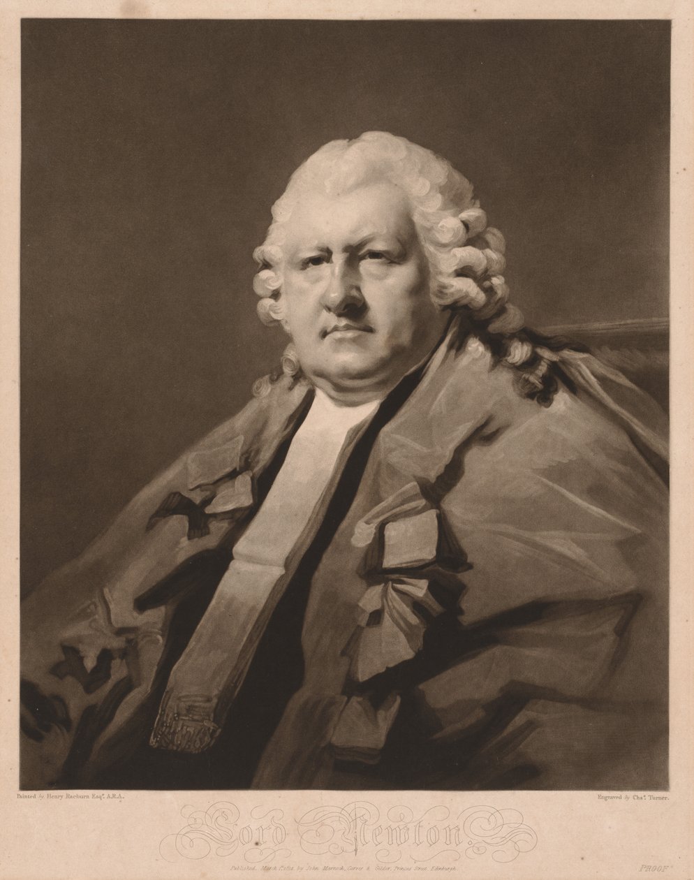 Lord Newton, 1814. av Charles Turner