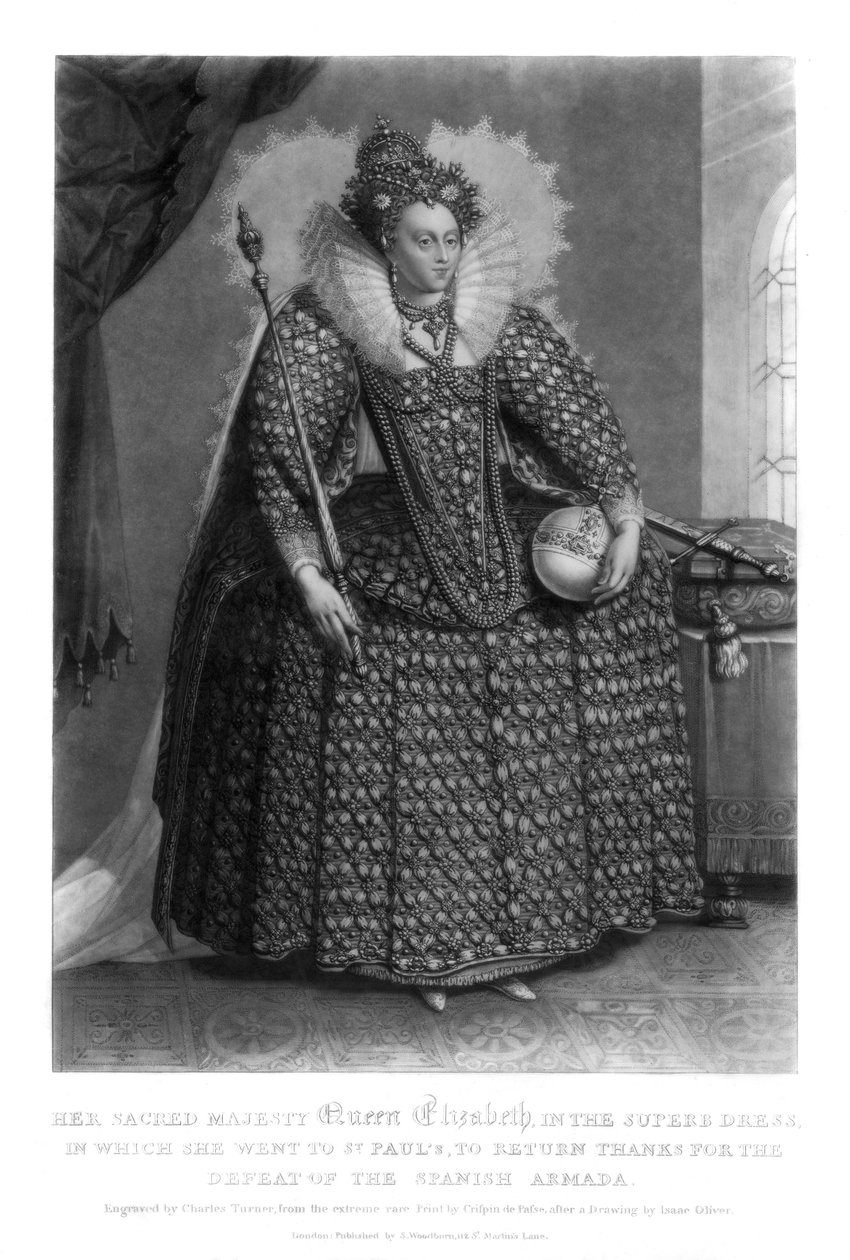 Dronning Elizabeth I, 1816. av Charles Turner
