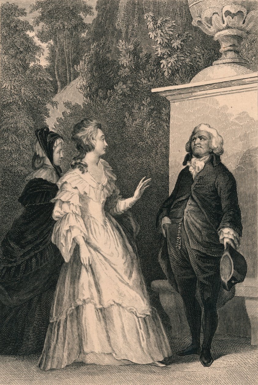 Dronning Marie Antoinette og Mirabeau, c1832. av Charles W. Sharpe