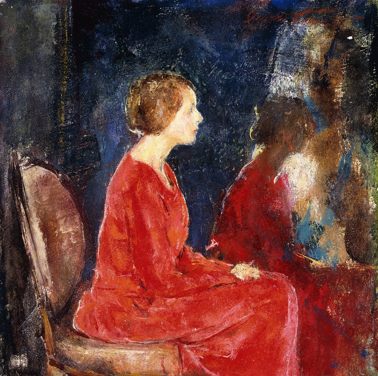 Den røde kjolen av Charles Webster Hawthorne