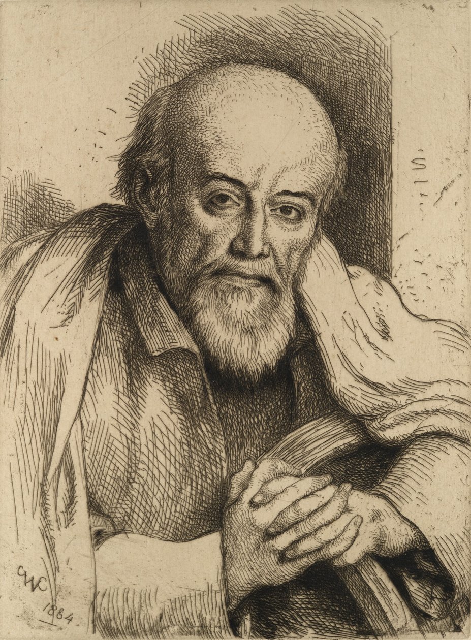 Portrett av Samuel Palmer, 1884. av Charles West Cope