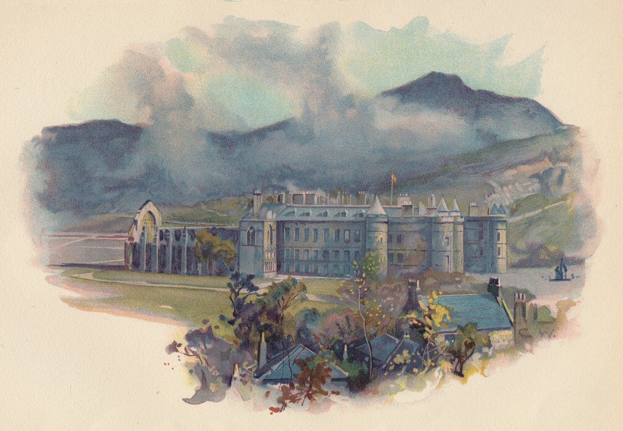 Holyrood Palace, c1890 av Charles Wilkinson