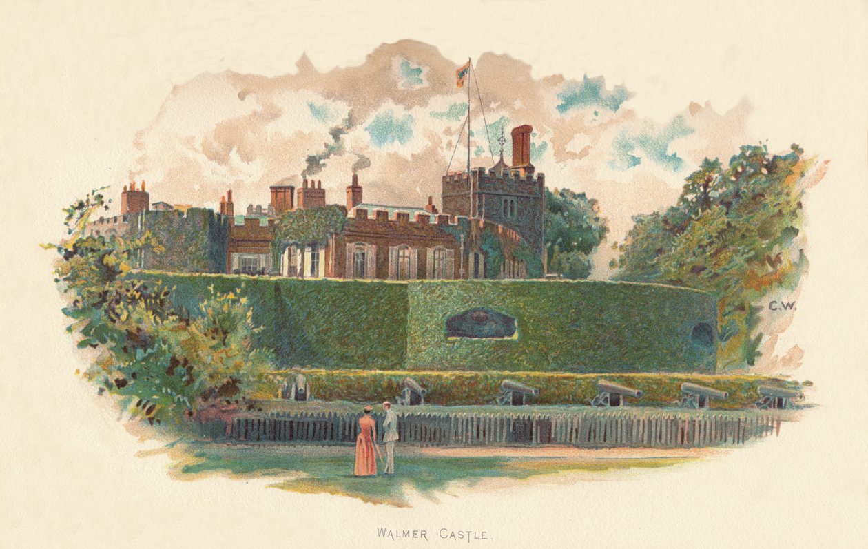 Walmer Castle, c1890 av Charles Wilkinson