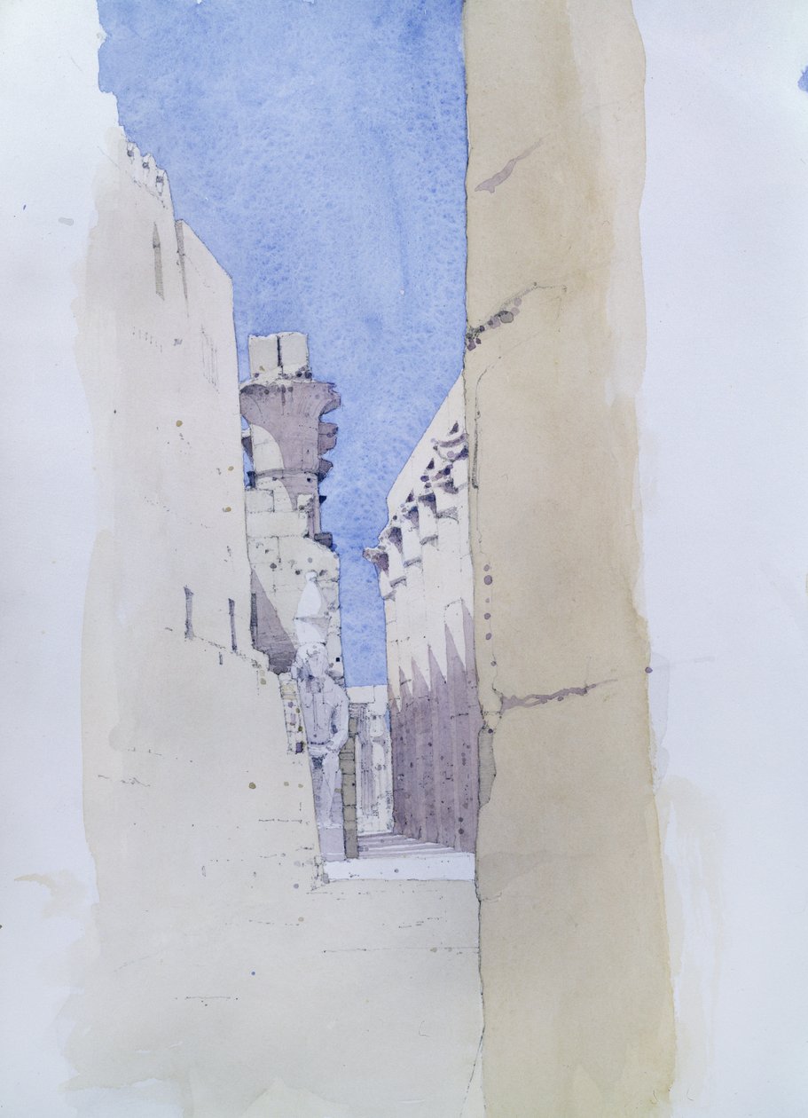 Luxor-tempelet (wc på papir) av Charlie Millar