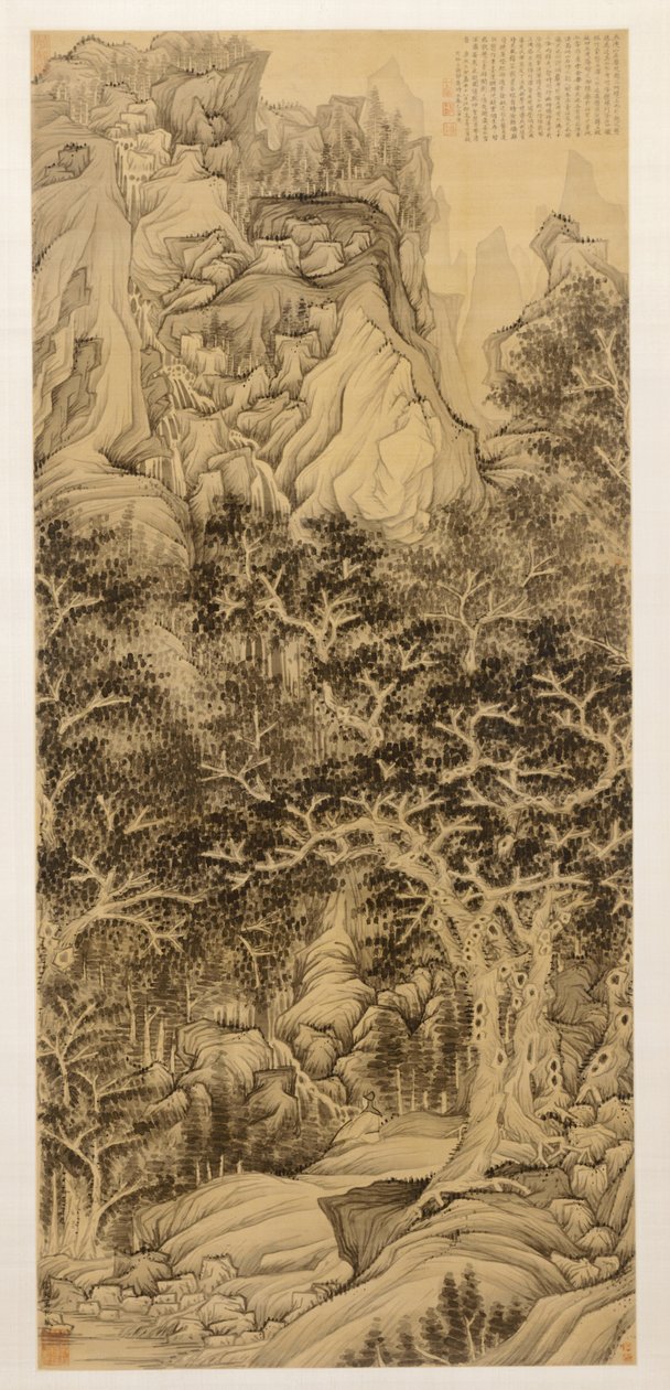 The Mountain of Five Cataracts, 1650. av Chen Hongshou