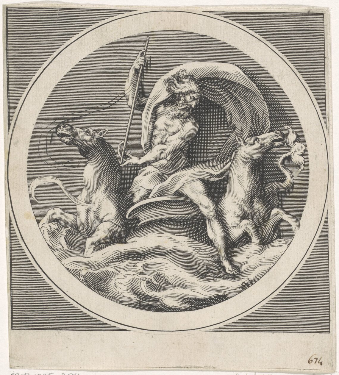 Neptun Gods and Goddesses (kopier) (serietittel) av Cherubino Alberti (possibly)