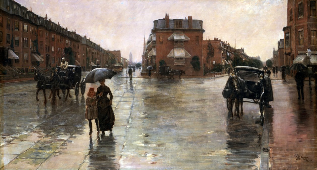 Rainy Day, Boston av Childe Hassam