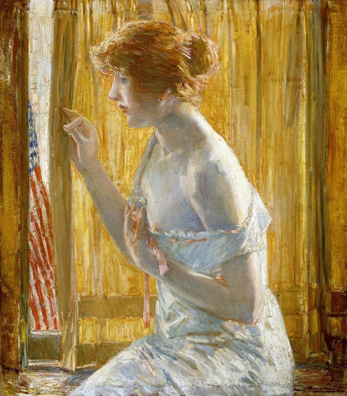 Gutter marsjerer forbi av Childe Frederick Hassam