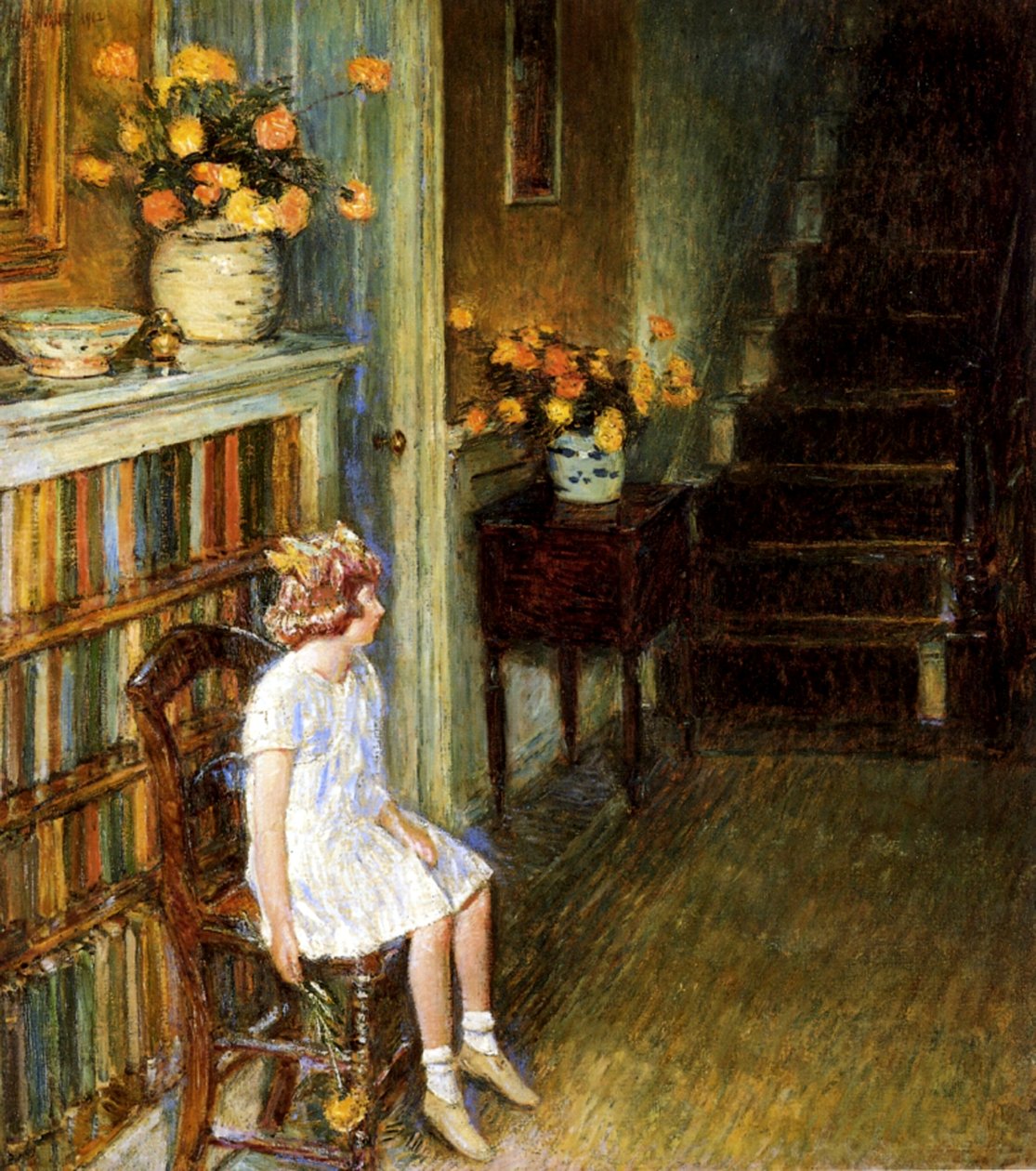 Clarissa av Childe Frederick Hassam