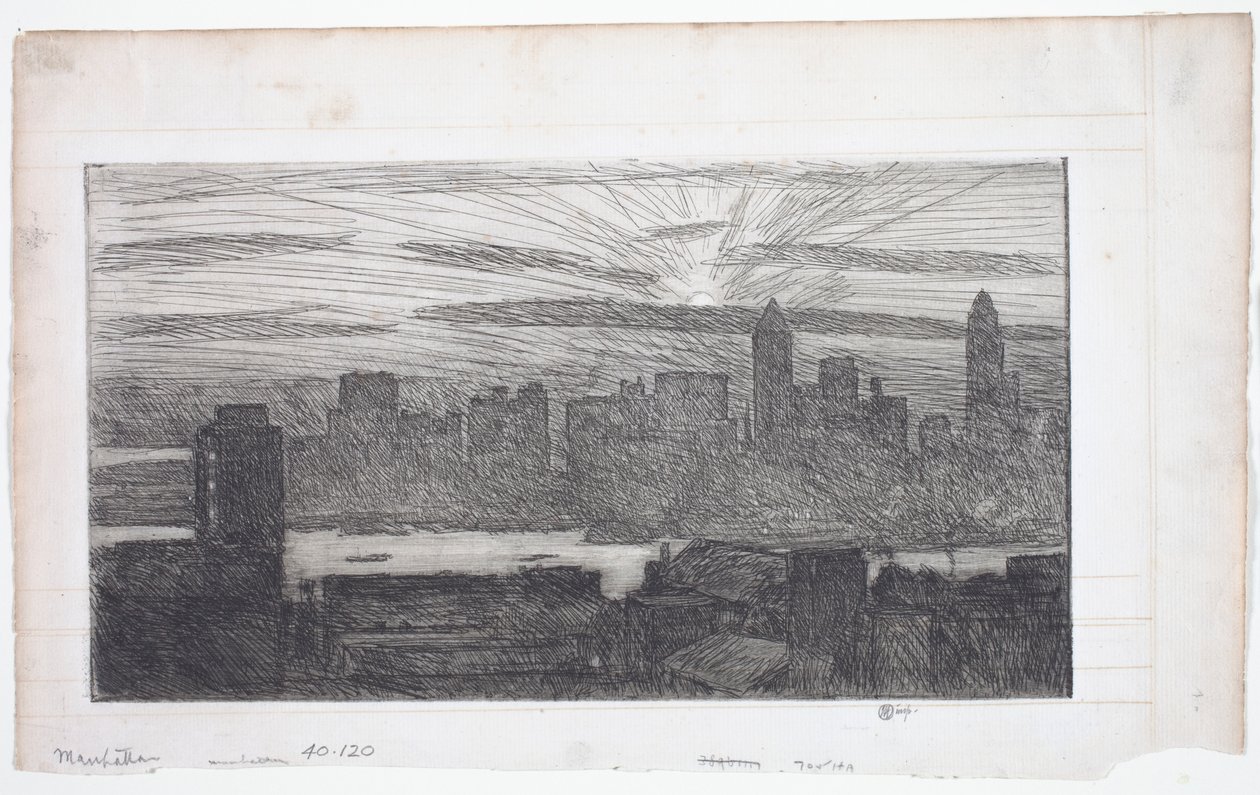 Manhattan av Childe Frederick Hassam