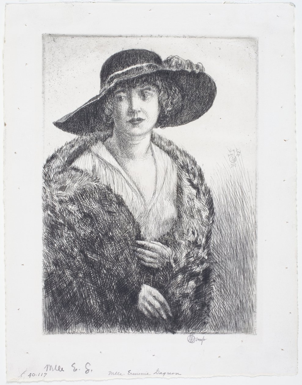 Frøken Erminie Gagnon av Childe Frederick Hassam
