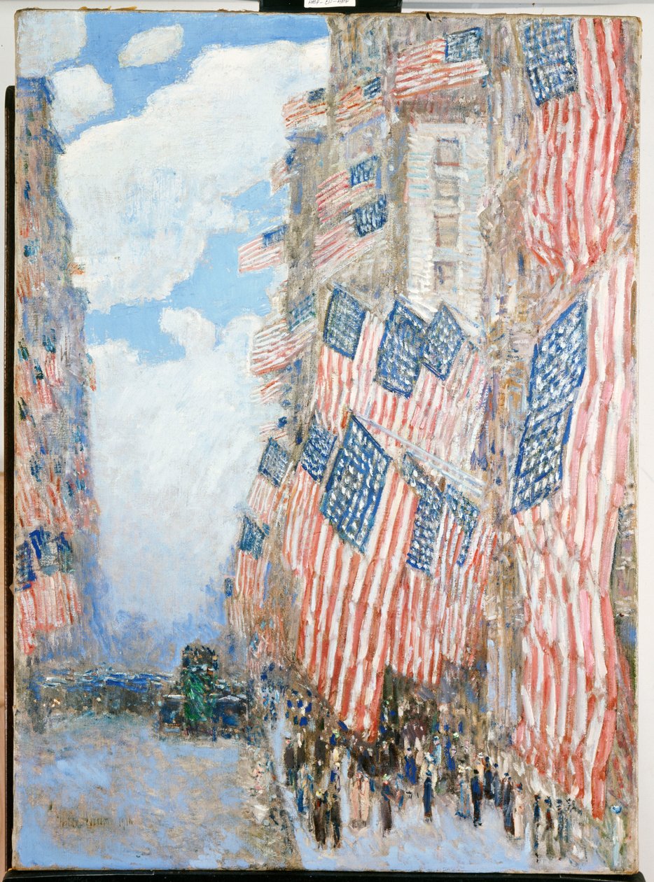 Den fjerde juli av Childe Frederick Hassam