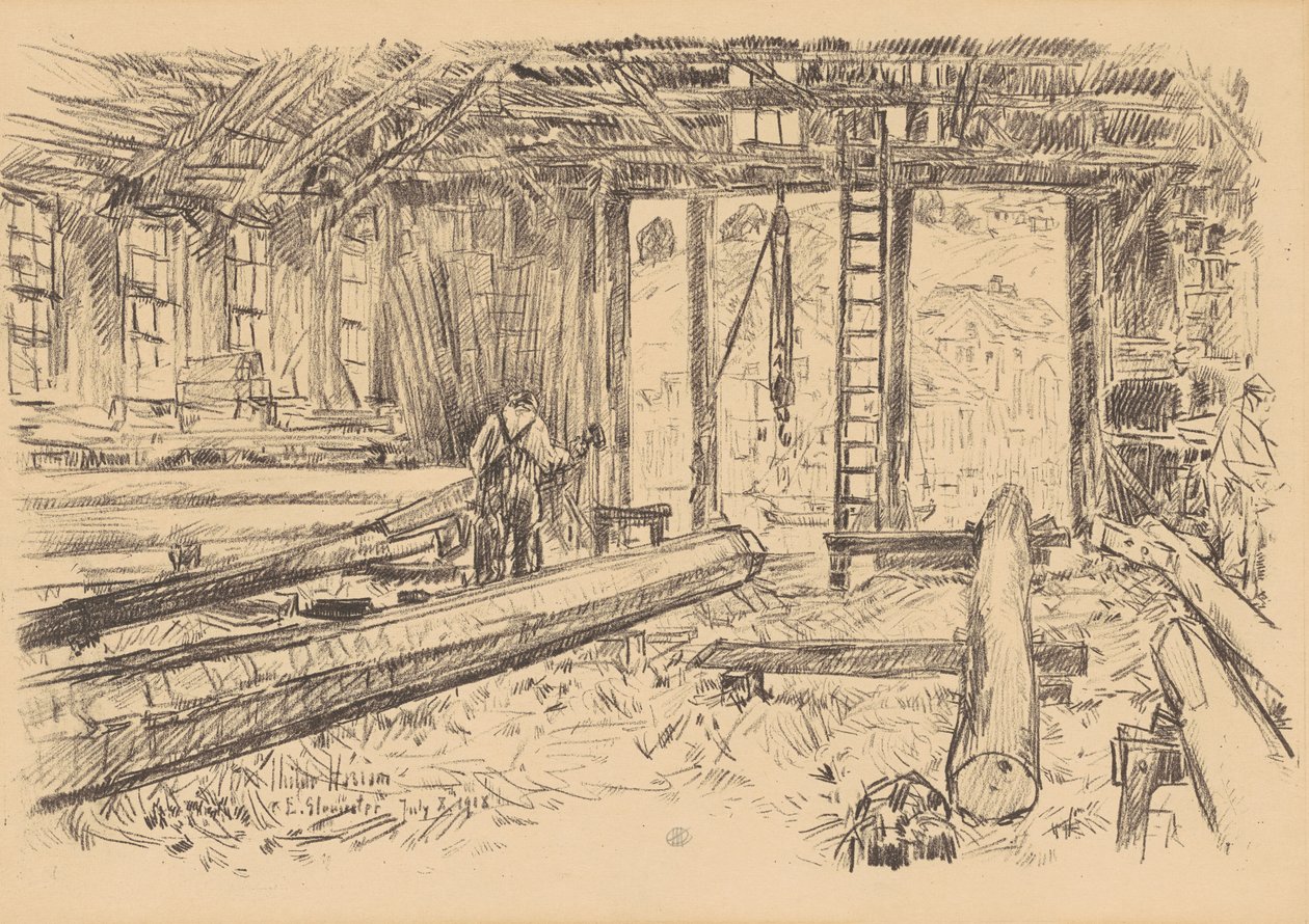Spar-butikken, Gloucester av Childe Frederick Hassam