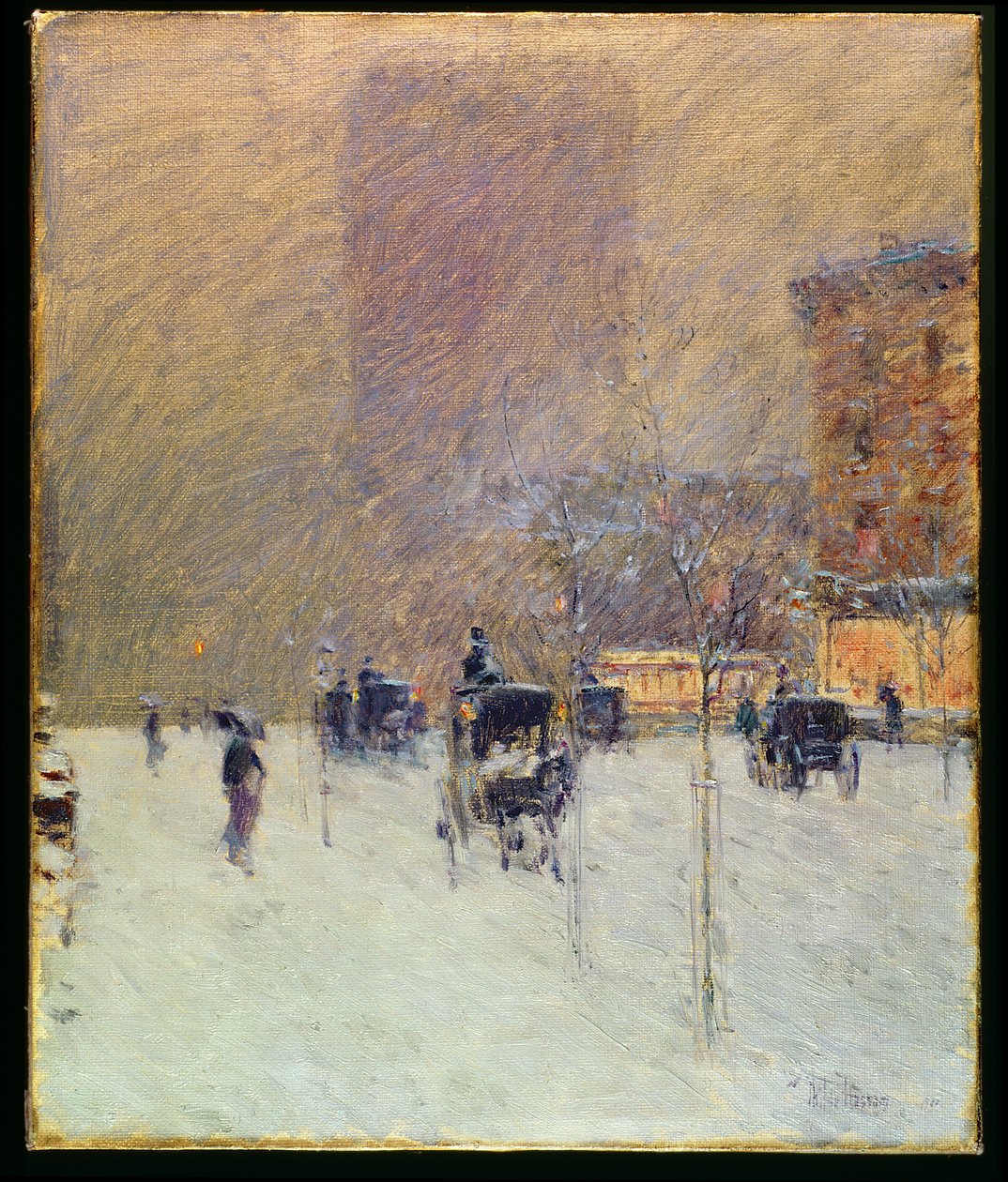 Vintermiddag i New York av Childe Frederick Hassam