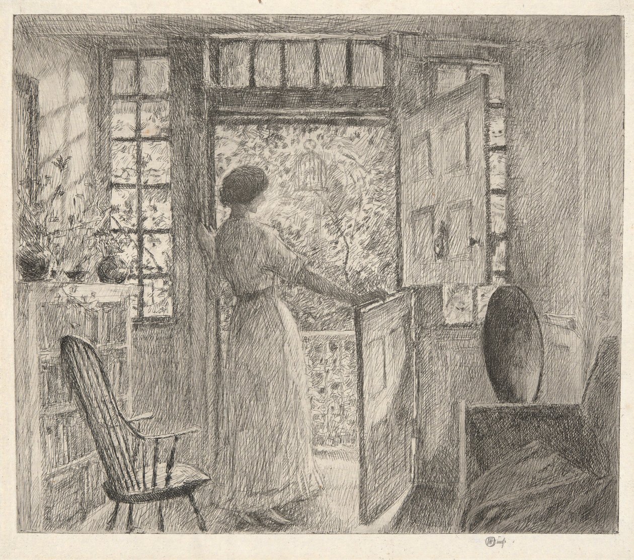 Nederlandsk dør av Childe Hassam