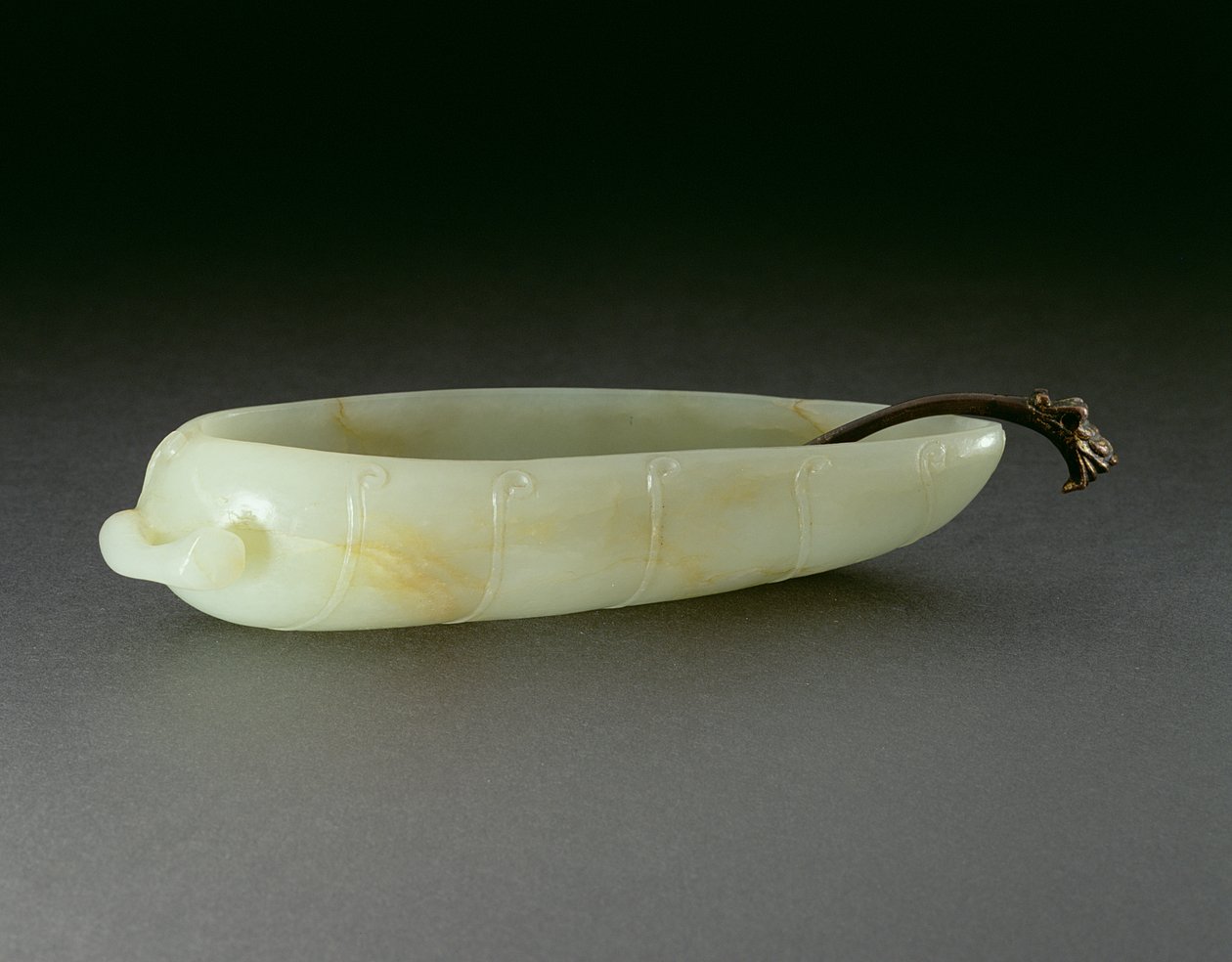 Børstevasker i form av et bananblad på stilken, sent Ming til tidlig Ch