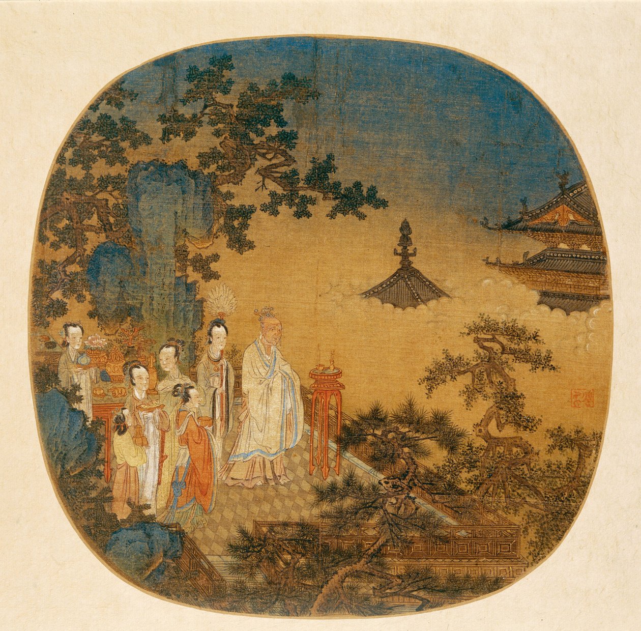 Røkelsesseremoni, 1300-tallet. av Chinese Master.