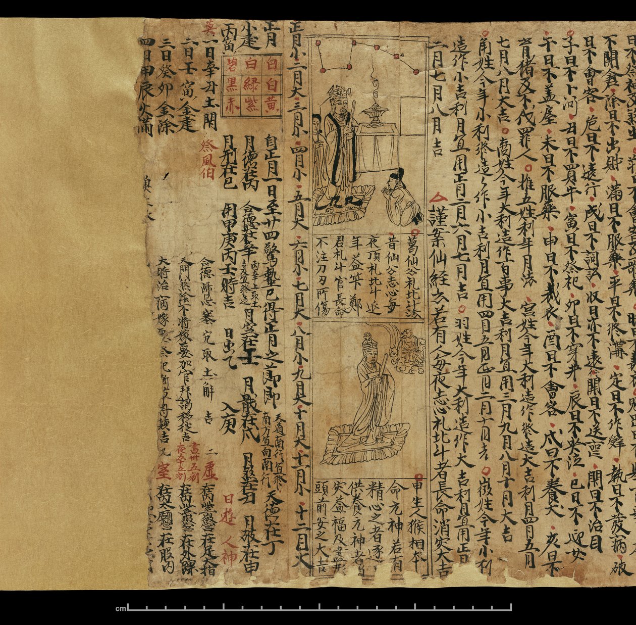 Almanakk, Dunhuang Mogao (blekk på papir) av Chinese School