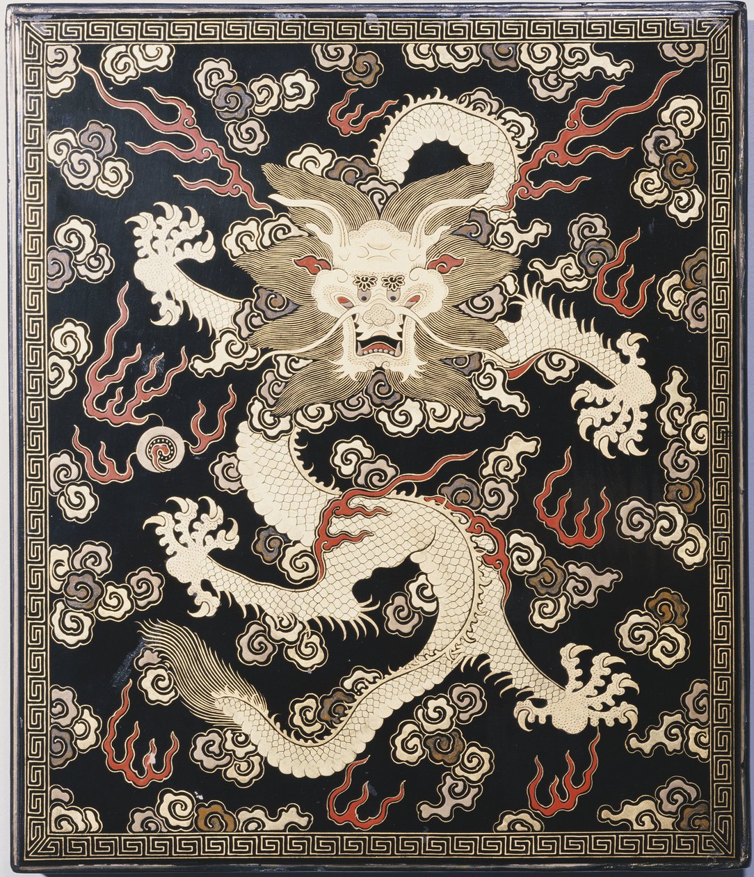 Blekkkakeboks og lokk, Qianlong Period av Chinese School