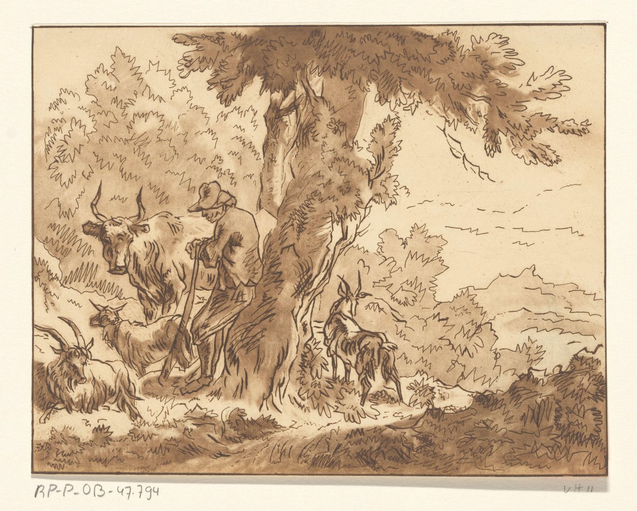 Hyrde ved treet av Christiaan Josi