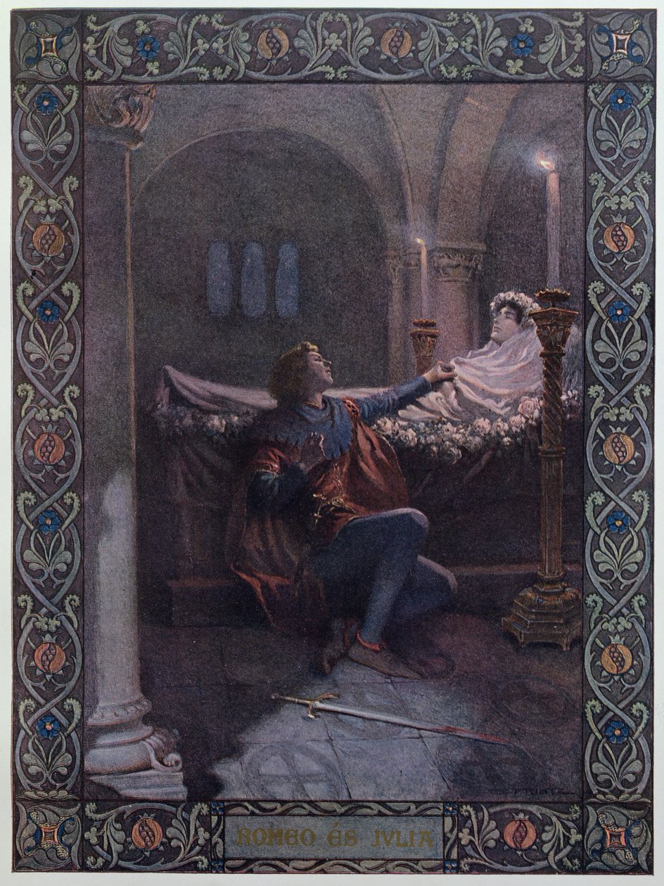 Romeo og Julie, ca. 1900 av Christian August Printz