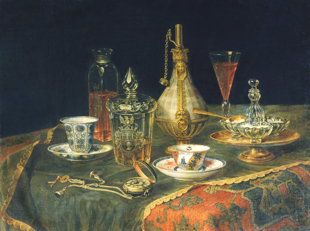 Crystal of Bohemia, te og en klokke av Christian Berentz