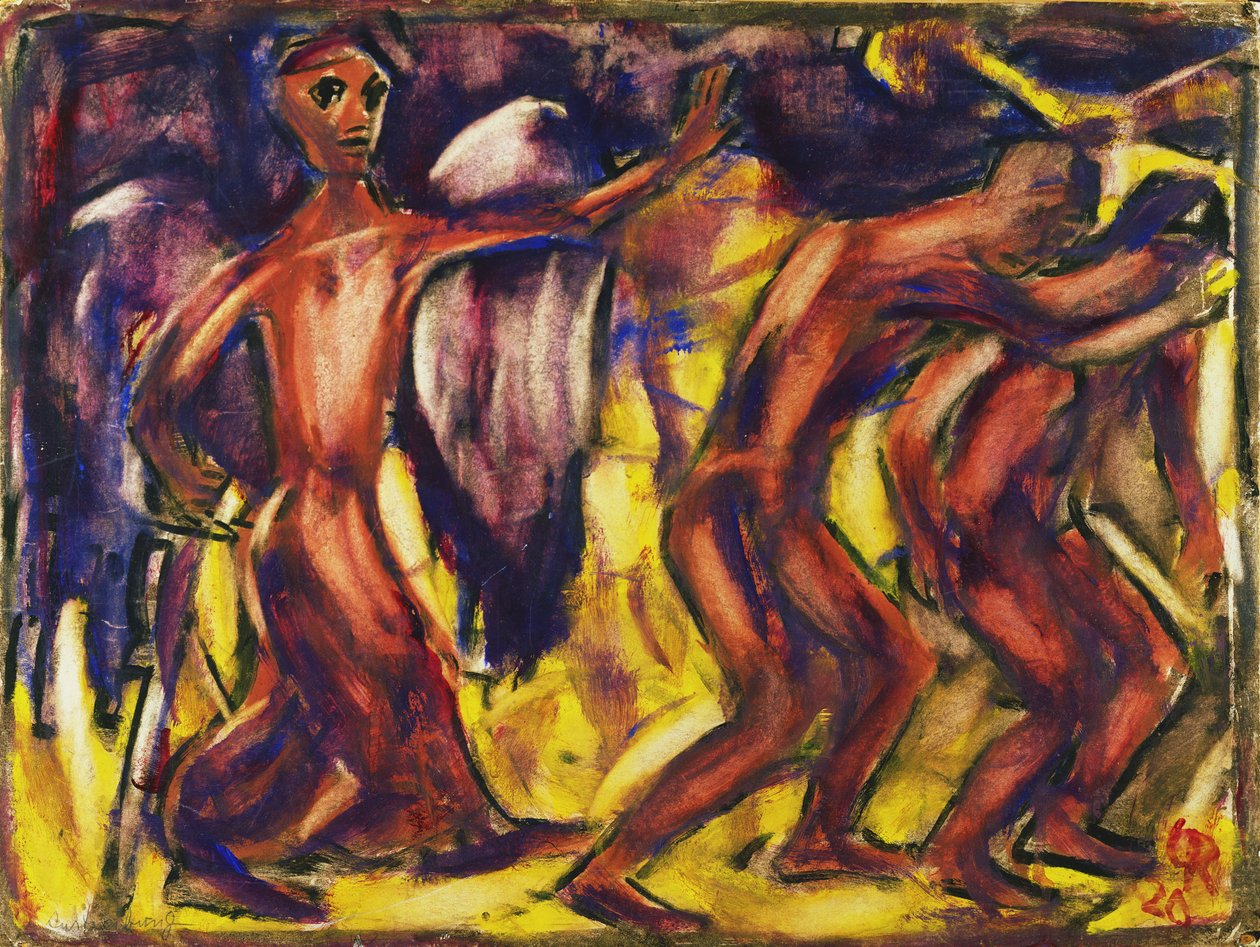 Utvisningen fra paradis, 1920 av Christian Rohlfs